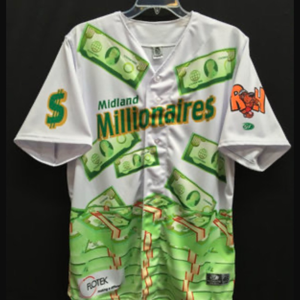 Signed Jersey- Midland RockHounds Millionaires Baseball Custom Jersey 2016